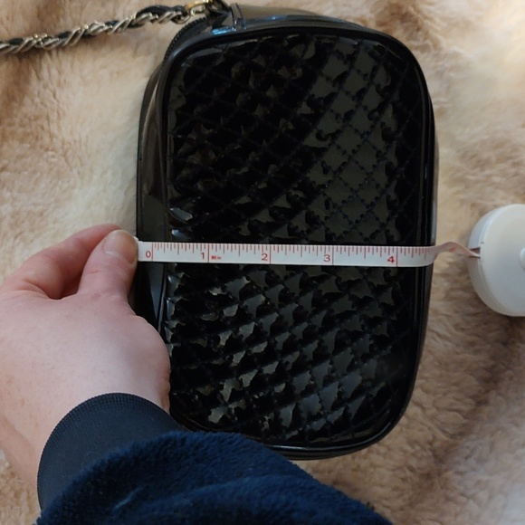 Faux leather mini black crossbody bag - Picture 5 of 11